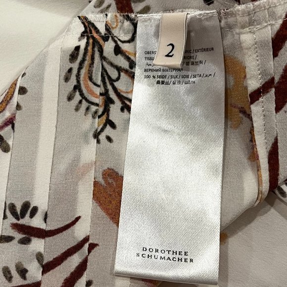 DOROTHEE SCHUMACHER Tree of Life Silk Mini  Dress, S - Picture 6 of 13